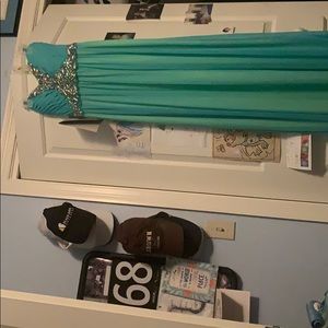 Blue/green prom dress size 3
